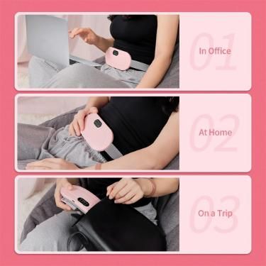 Period Heating Relief Device – Portable Menstrual Cramp Heating Pad Belt | Fast-Heat Therapy for Period Pain, Back & Abdominal Comfort