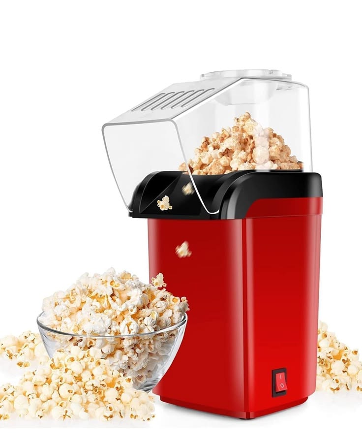 Electric Popcorn Maker Machine – Hot Air Popcorn Popper | Oil-Free Healthy Snack Maker