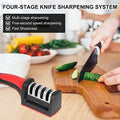 4-in-1 Knife Sharpener | Non-Slip Safe Grip Design