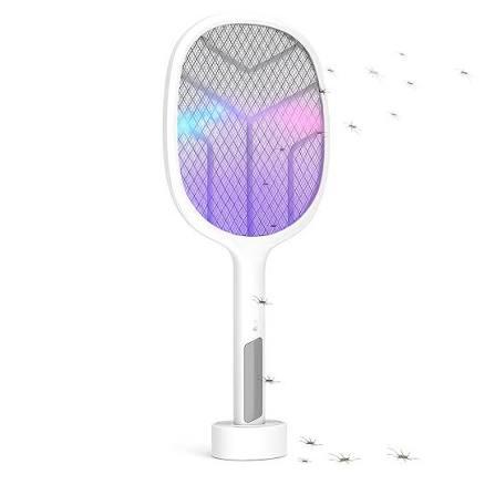 Electric Mosquito Racket – Rechargeable 3-Layer Bug Zapper Bat | High-Voltage Insect Killer for Home, Outdoor & Camping Use