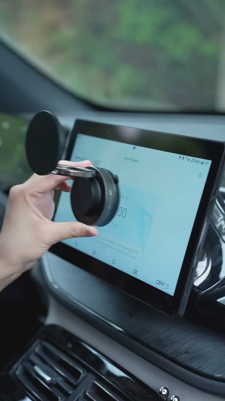 Vacuum Car Phone Holder Mount – Strong Suction Dashboard & Windshield Mobile Bracket | 360° Rotation Universal Smartphone Holder for Cars