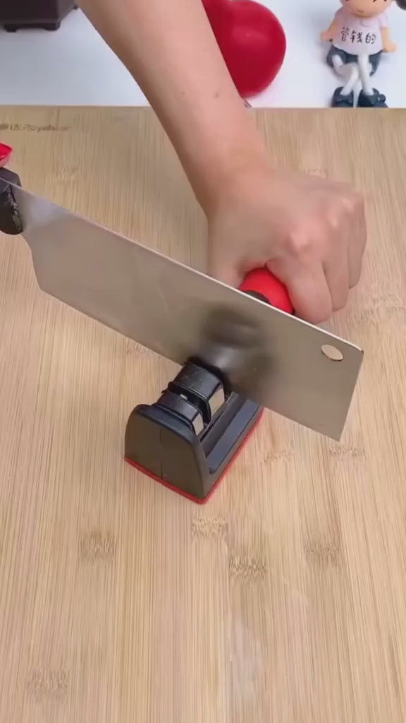 4-in-1 Knife Sharpener | Non-Slip Safe Grip Design
