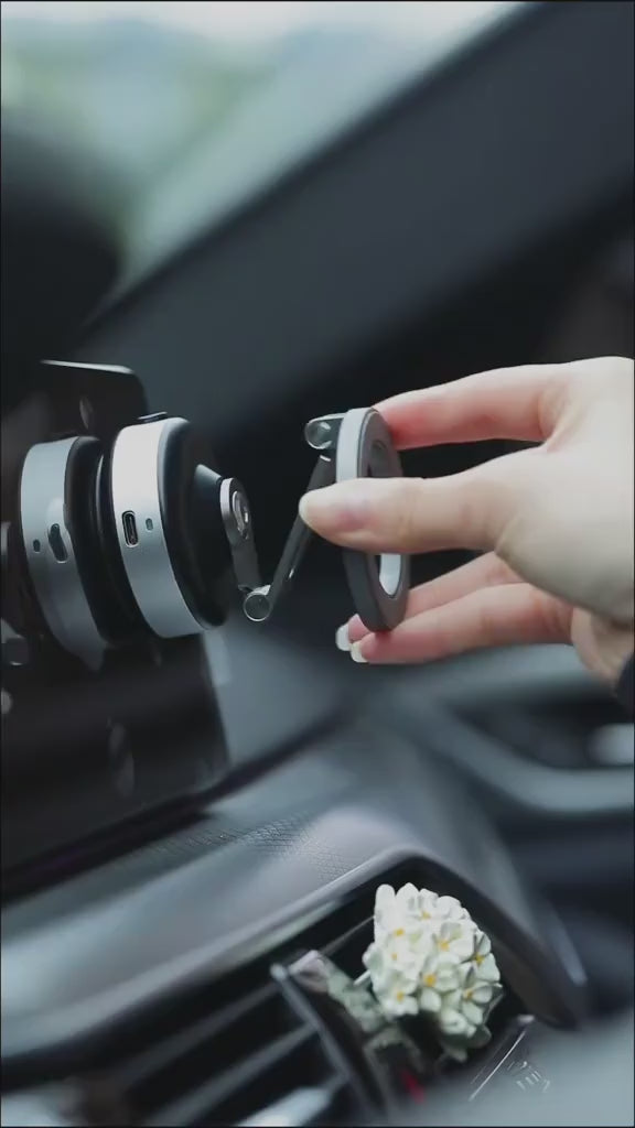 Vacuum Car Phone Holder Mount – Strong Suction Dashboard & Windshield Mobile Bracket | 360° Rotation Universal Smartphone Holder for Cars